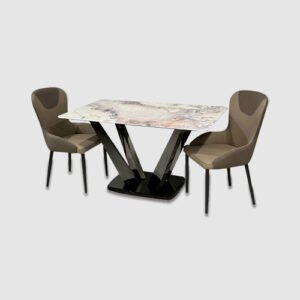 Marble Dining Table With chair DT-02