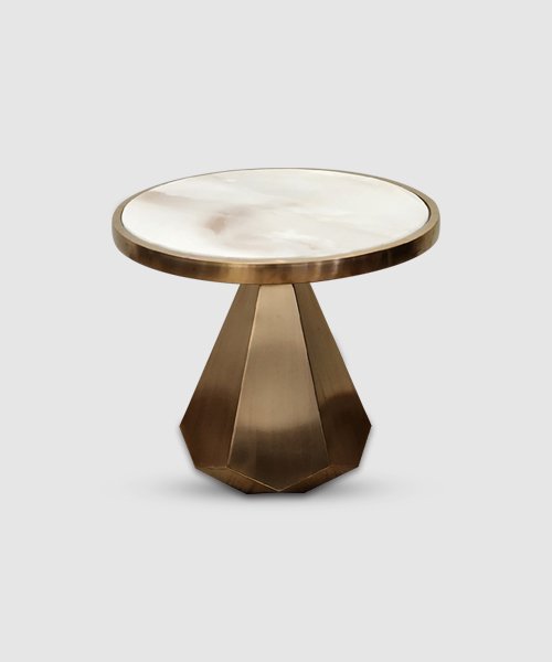 White Marble Side Table ST-03