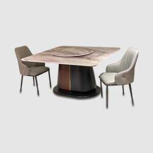 Marble Dining Table With chair DT-04