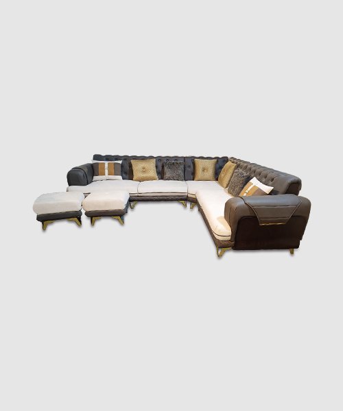 7 Seater L Shape Sofa Set LS-08