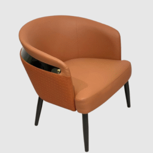Orange lobby chair