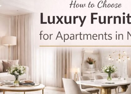 How to Choose Luxury Furniture for Apartments in Noida