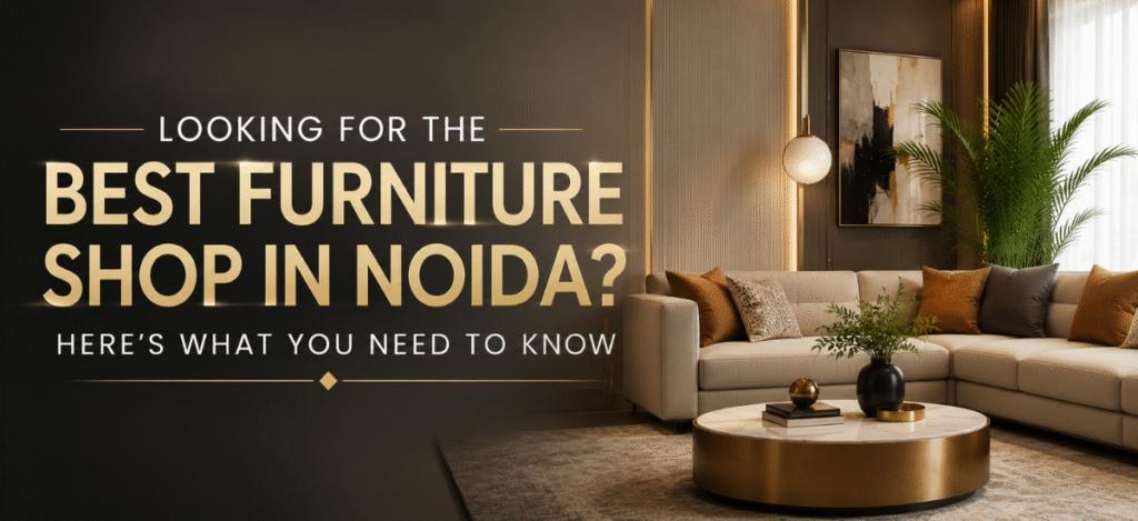 Looking for the Best Furniture Shop in Noida? Here’s What You Need to Know