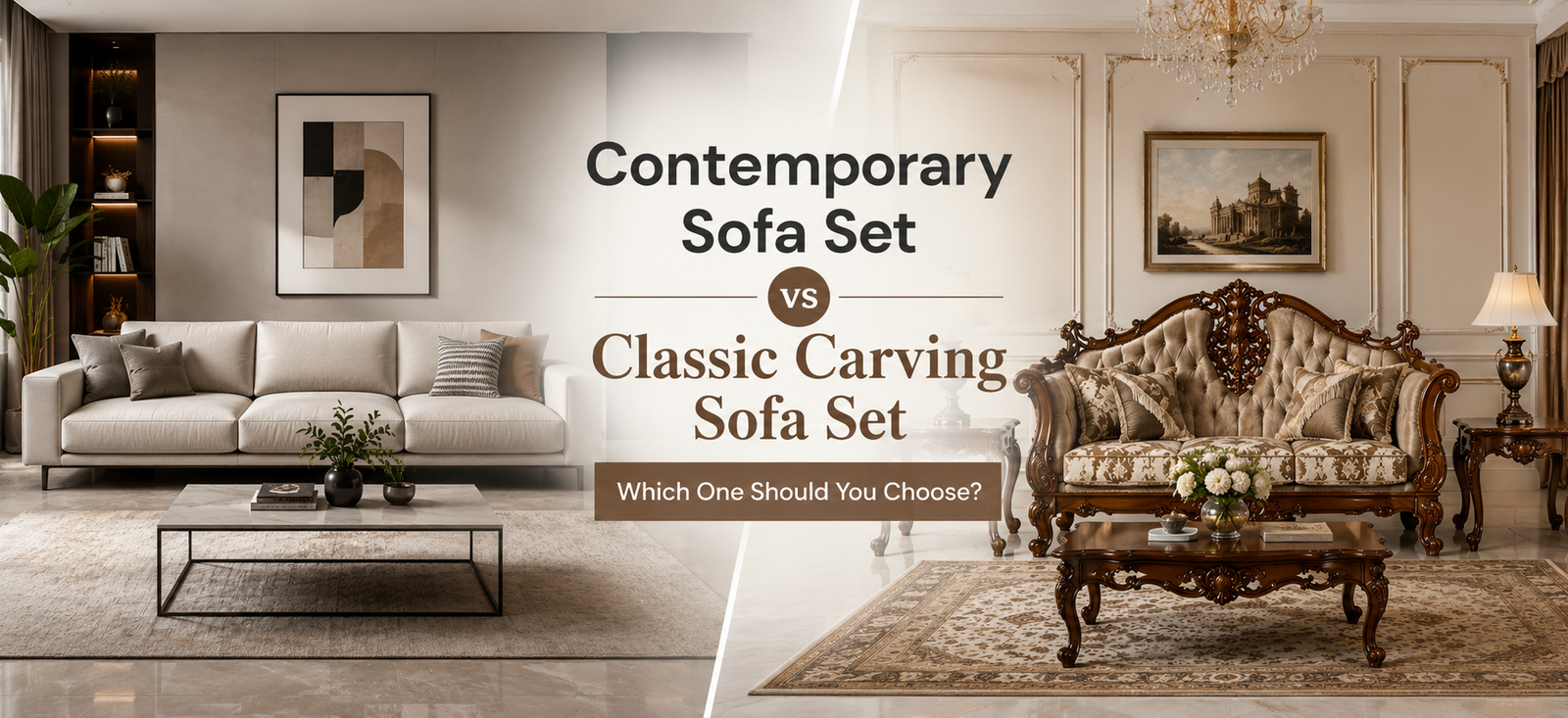 Contemporary Sofa Set vs Classic Carving Sofa Set: Which One Should You Choose?